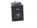 Schakelaar rocker snap-in aan/uit rechthoekig zwart (0/1) DPST 16A/250V 